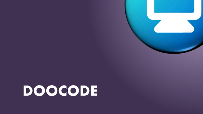 Fond Doocode - Doocode sur un fond mauve